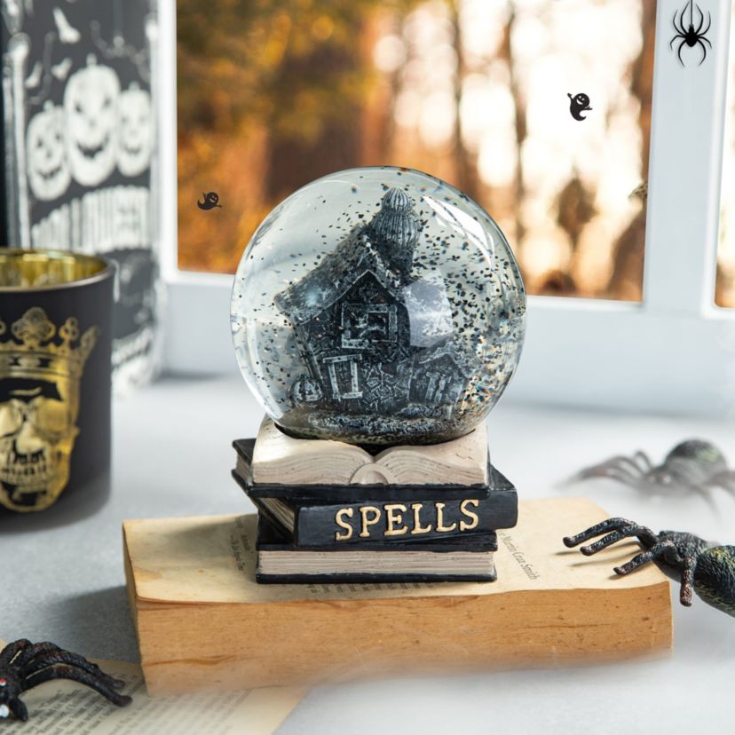 100MM Halloween Polyresin Haunted House Water Globe