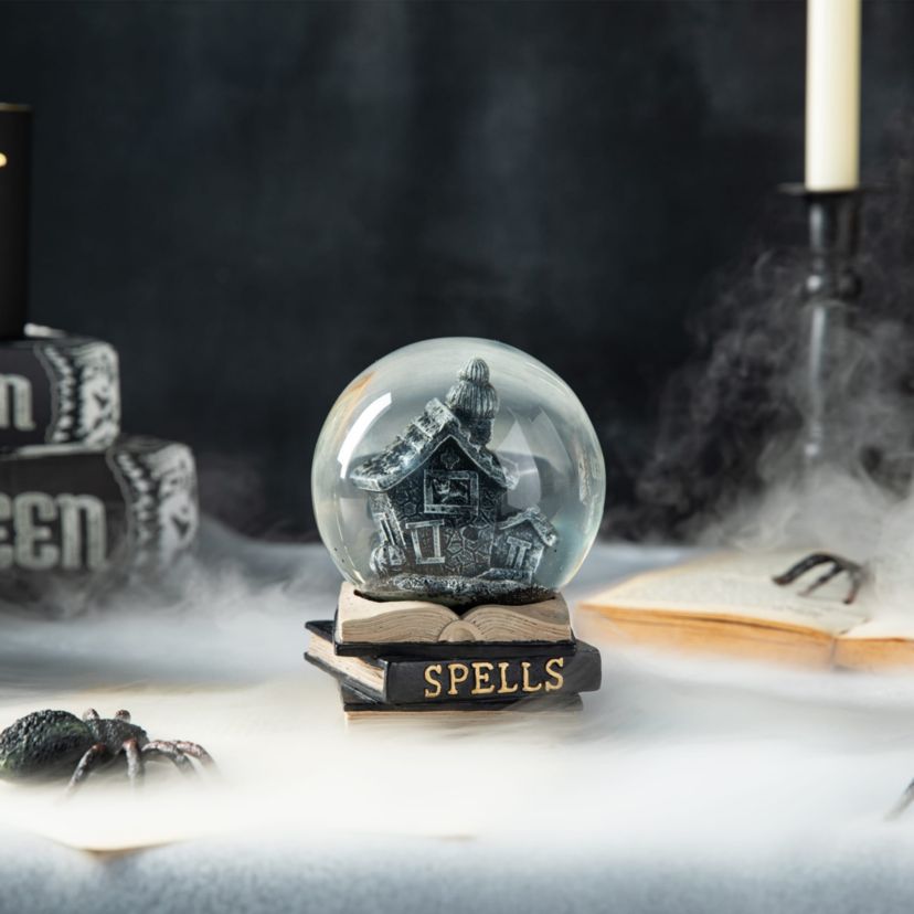 100MM Halloween Polyresin Haunted House Water Globe