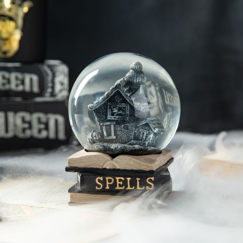 100MM Halloween Polyresin Haunted House Water Globe
