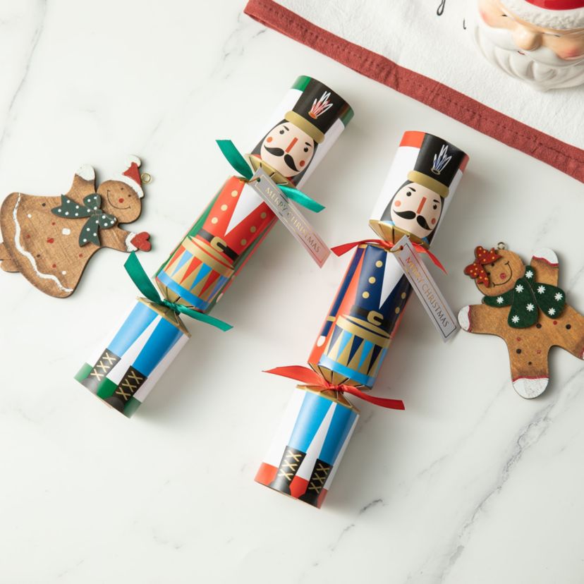 8PK 1.50D X 10.00H Christmas Nutcracker Party Cracker with Gift Contents