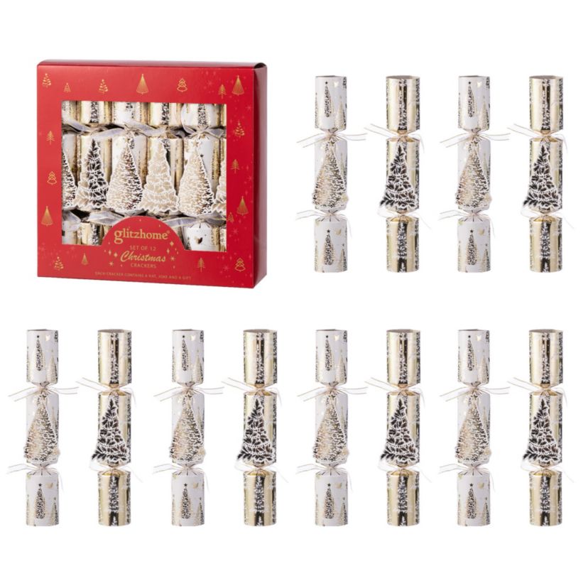 12PK 1.50D X 10.00H Christmas Tree Party Cracker with Gift Contents