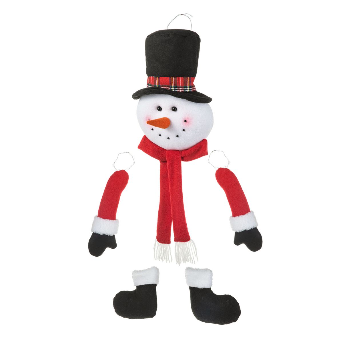 20“H Christmas Fabric Snowman Ornament
