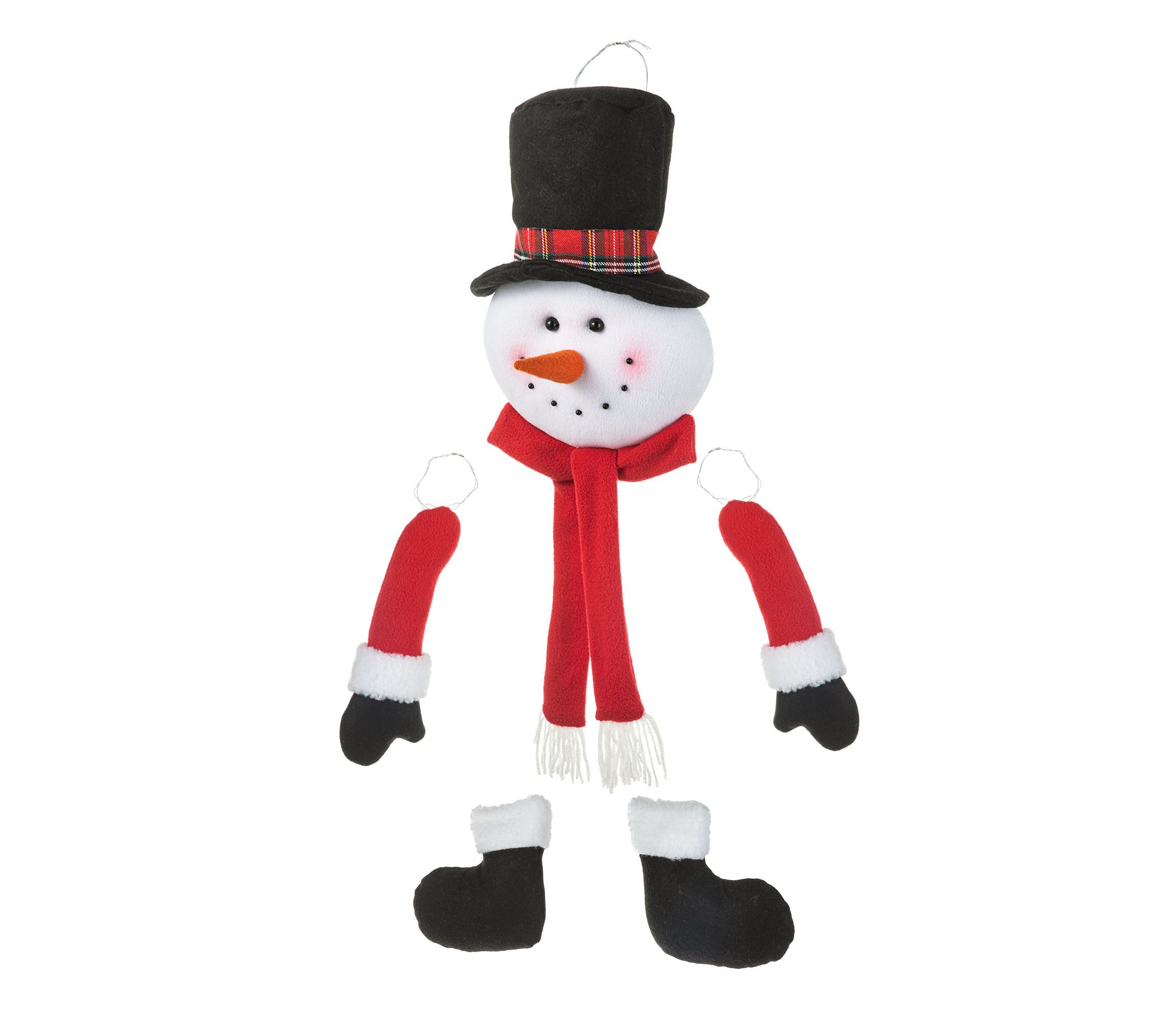 20“H Christmas Fabric Snowman Ornament