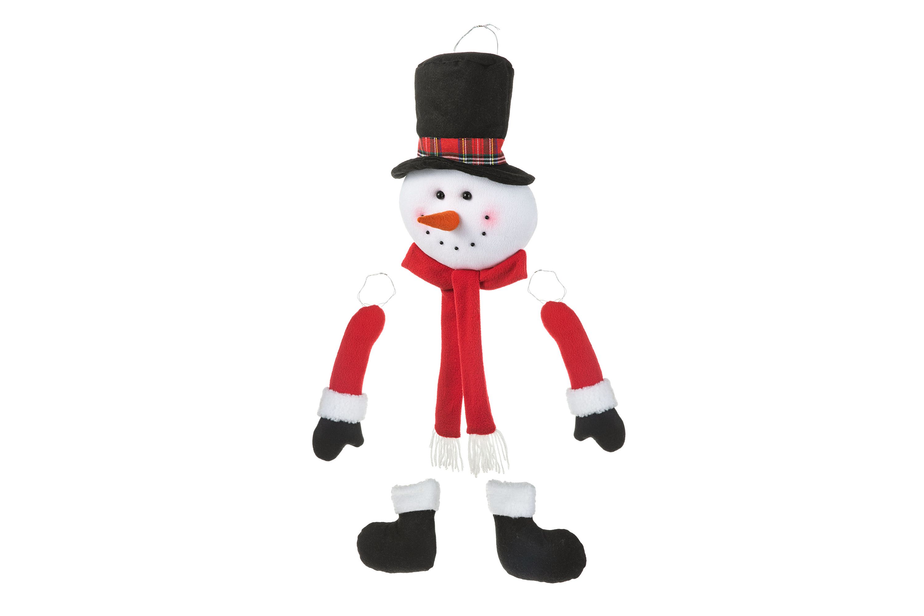 20“H Christmas Fabric Snowman Ornament