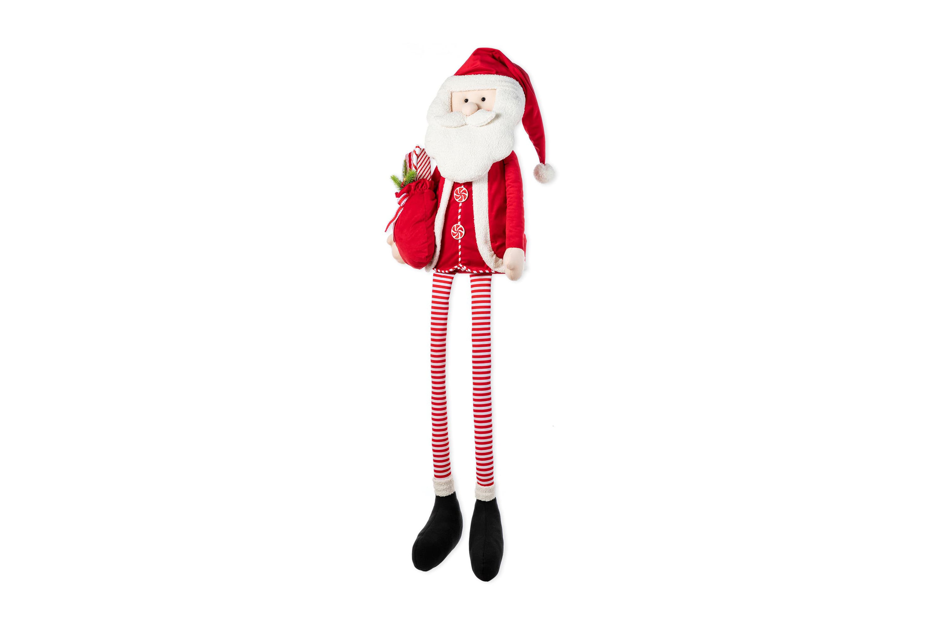 60"H Christmas Oversized Fabric Santa With Dangle Legs