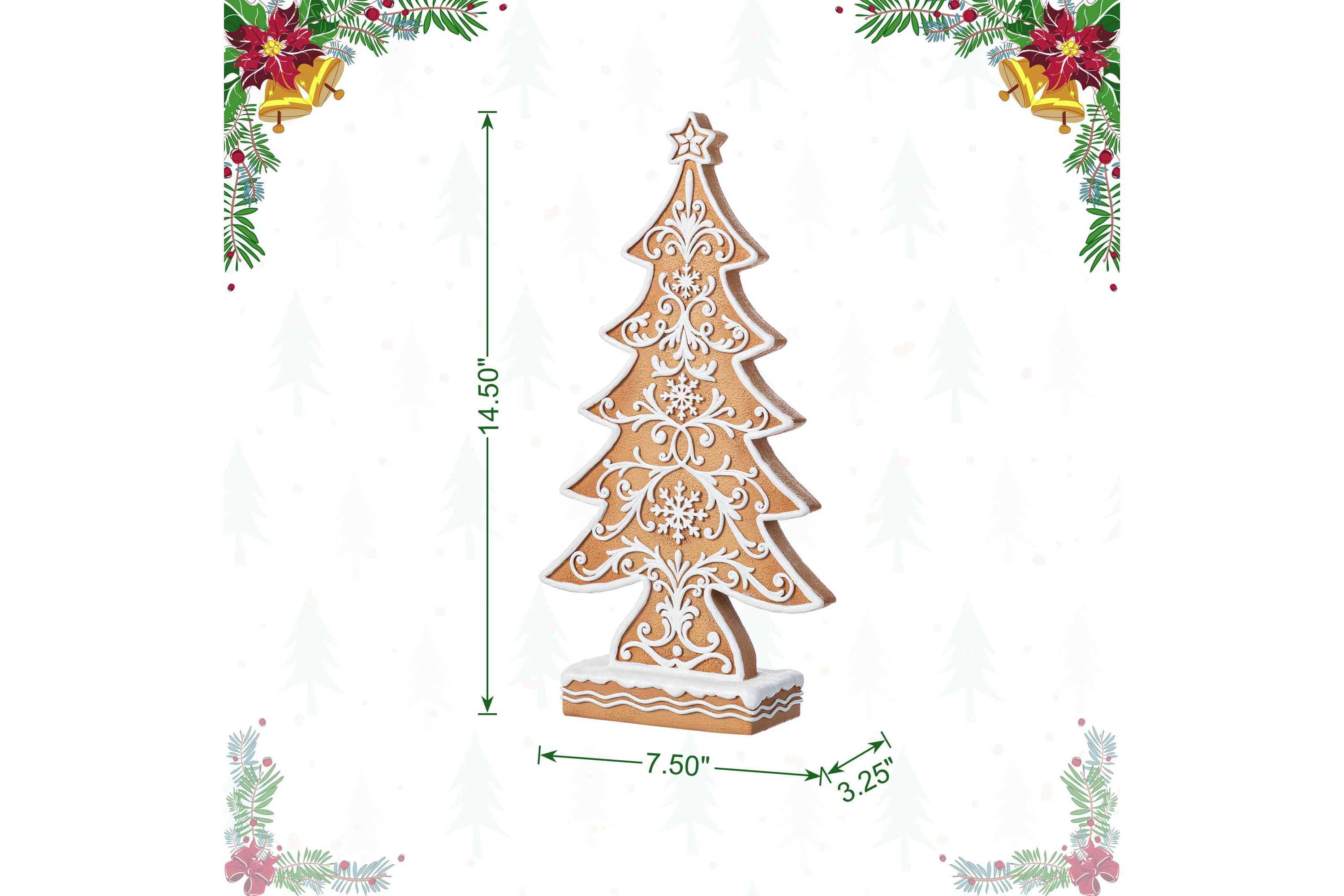 14.5"H Resin Christmas Tree Table Decor