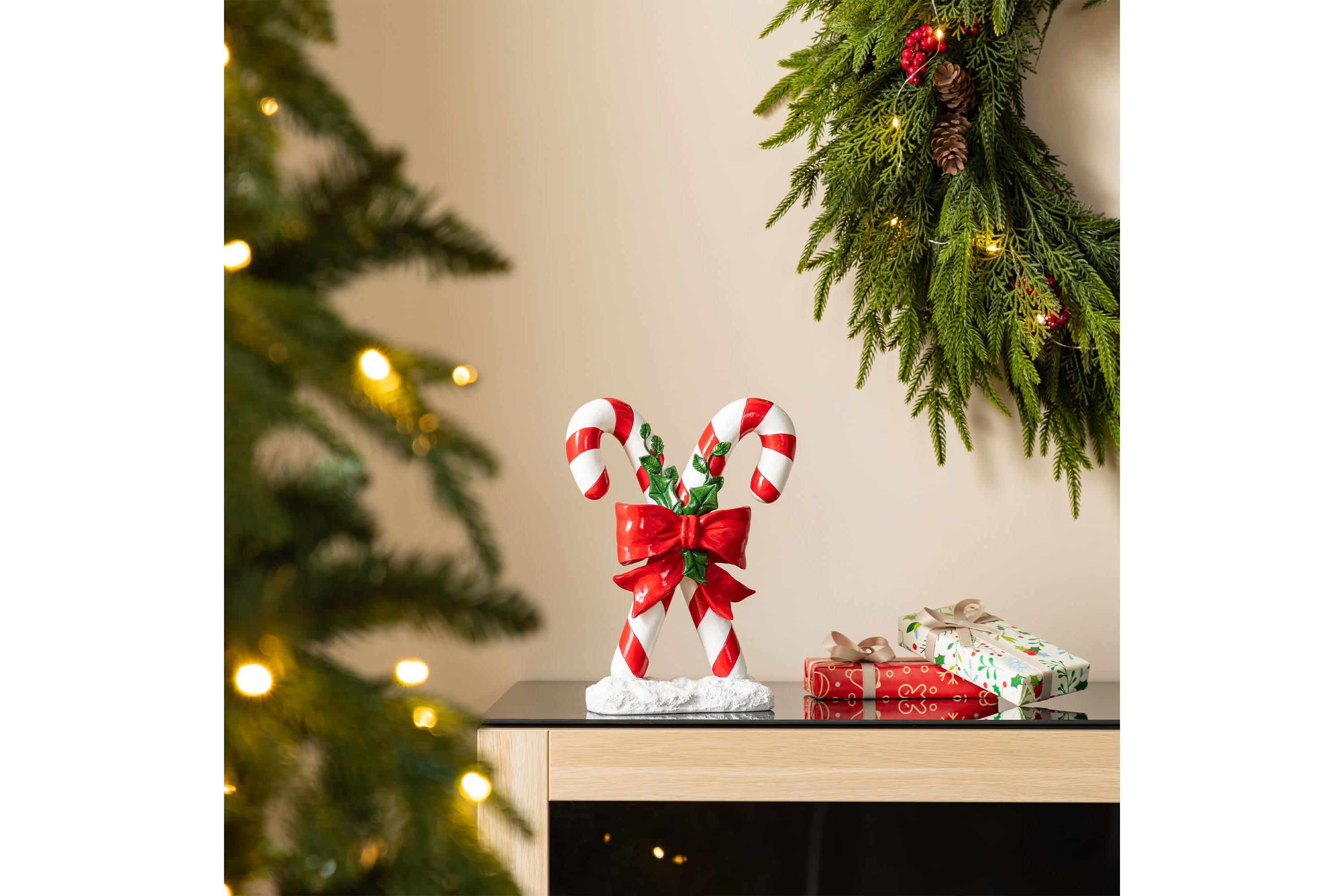 10"H Christmas Resin Candy Cane Table Decor
