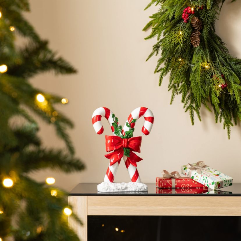 10"H Christmas Resin Candy Cane Table Decor