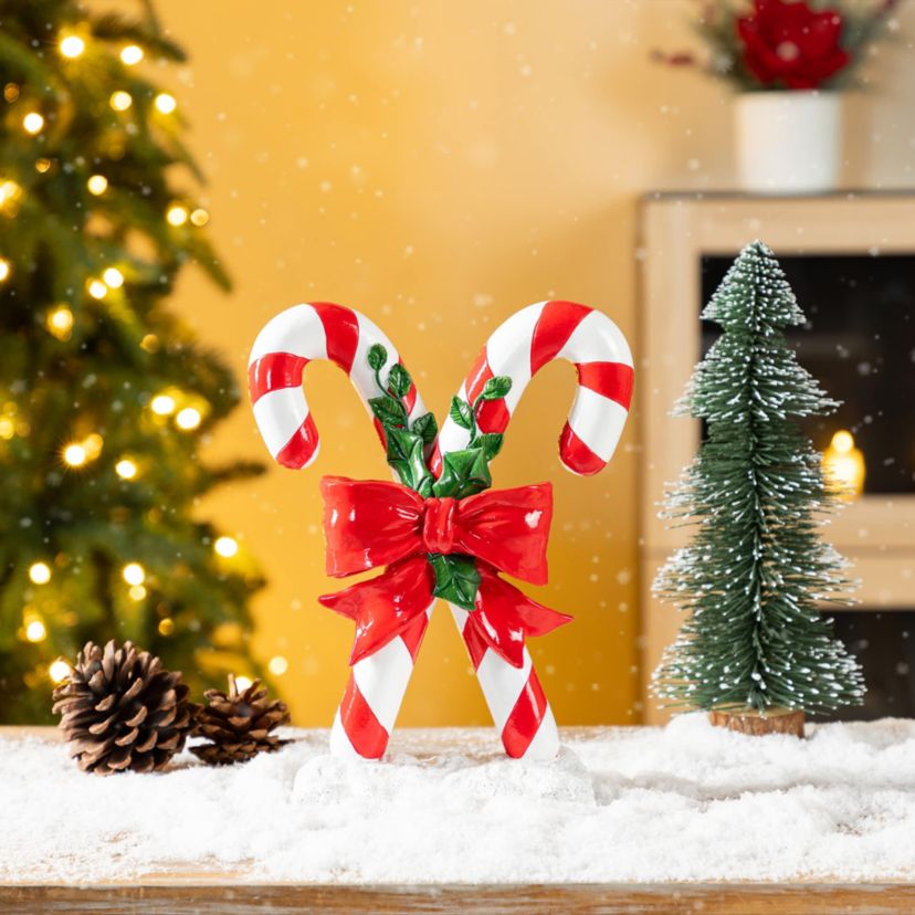 10"H Christmas Resin Candy Cane Table Decor
