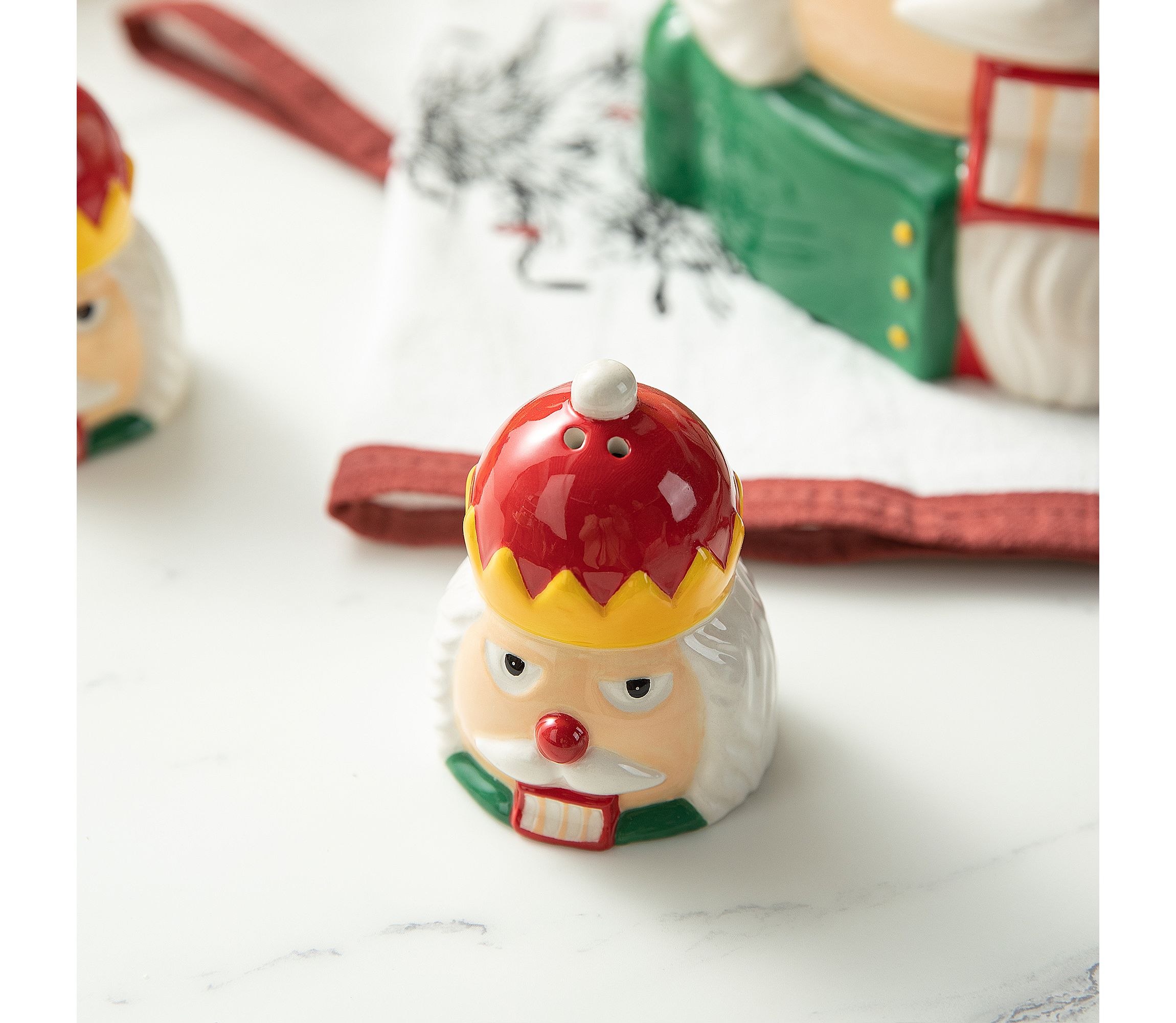 3 Piece Dolomite Christmas Nutcracker Cookie Jar Set