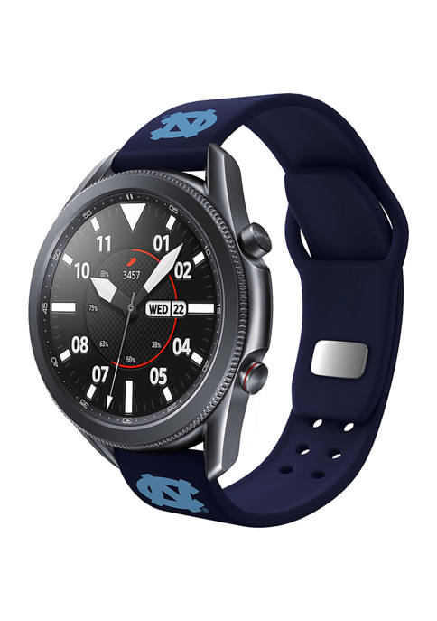 NCAA North Carolina Tar Heels 20 Millimeter Silicone Band Compatible with Samsung Watch