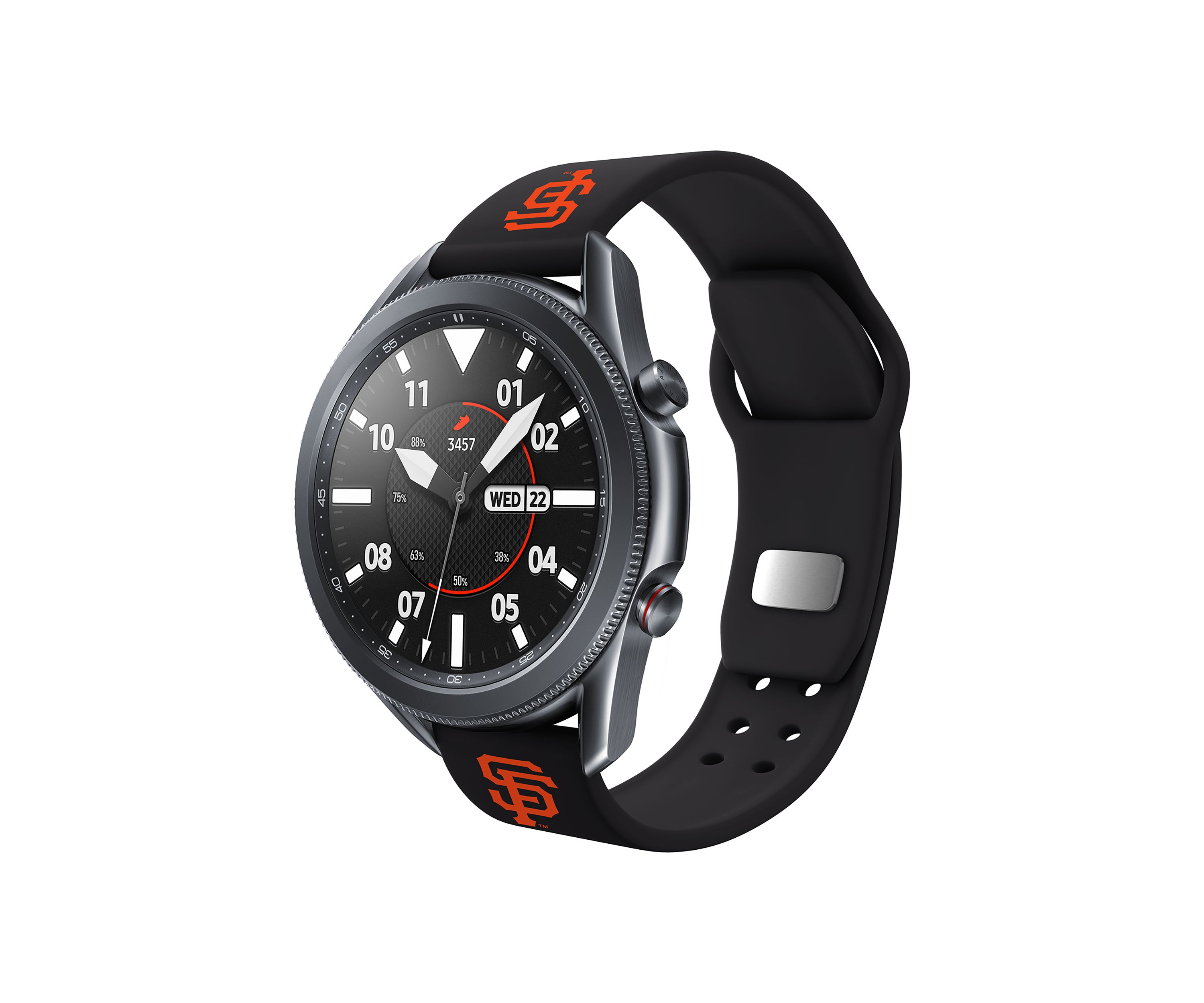 MLB San Francisco Giants 20 Millimeter Silicone Band Compatible with Samsung Watch