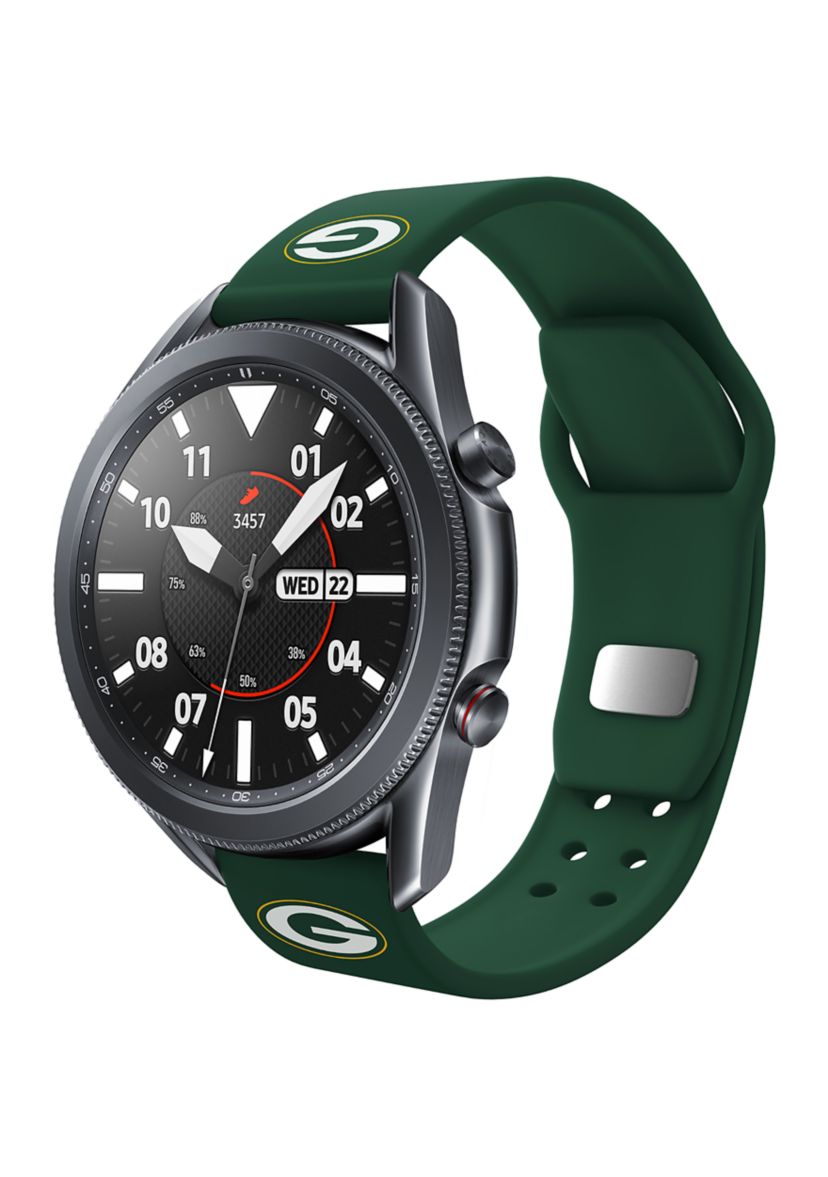 NFL Green Bay Packers 20 Millimeter Silicone Band Compatible with Samsung Watch