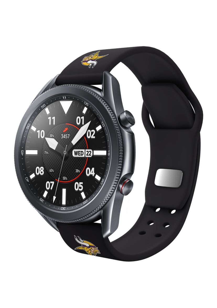 NFL Minnesota Vikings 20 Millimeter Silicone Band Compatible with Samsung Watch