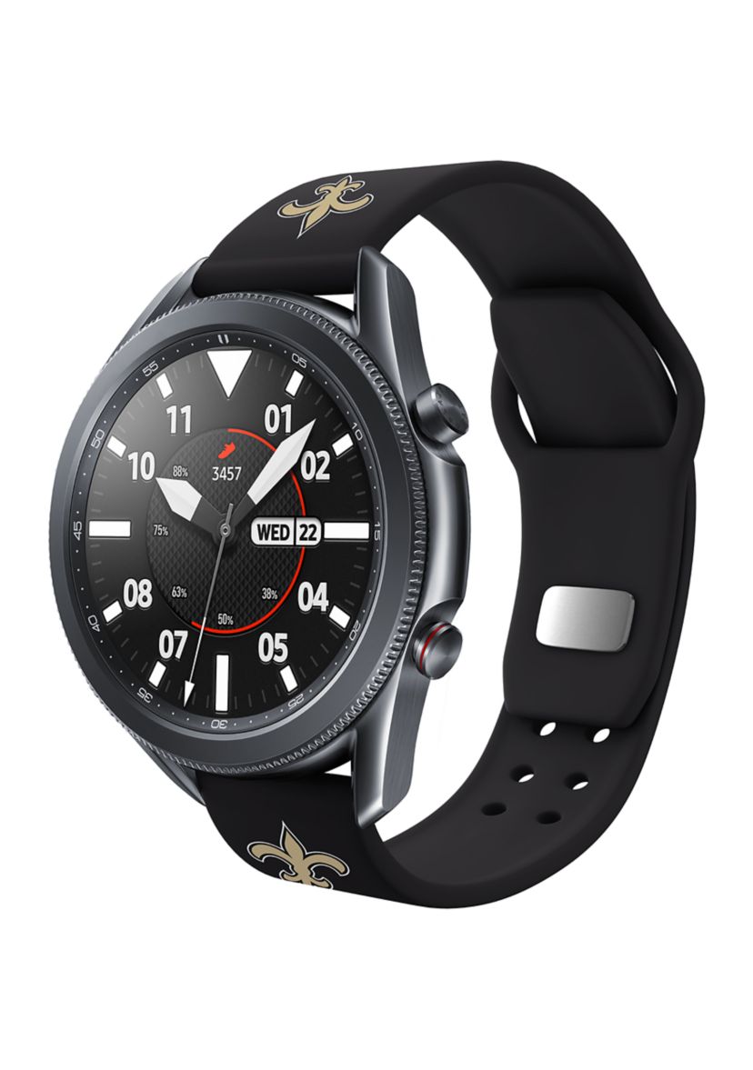 NFL New Orleans Saints 20 Millimeter Silicone Band Compatible with Samsung Watch