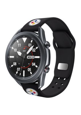 : Game Time Pittsburgh Steelers Signature Series Watch Band  Compatible with Samsung Galaxy and More (Classic 20mm Long) : Cell Phones &  Accessories