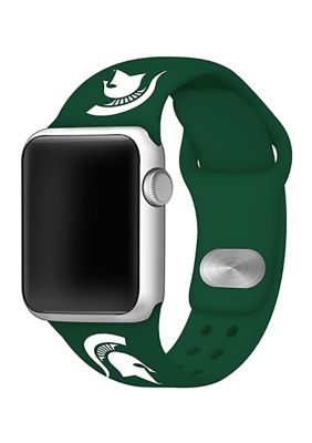 Affinity Bands NCAA Michigan State Spartans Silicone Apple Watch Band 38mm, Green, 38 mm -  0680487044300