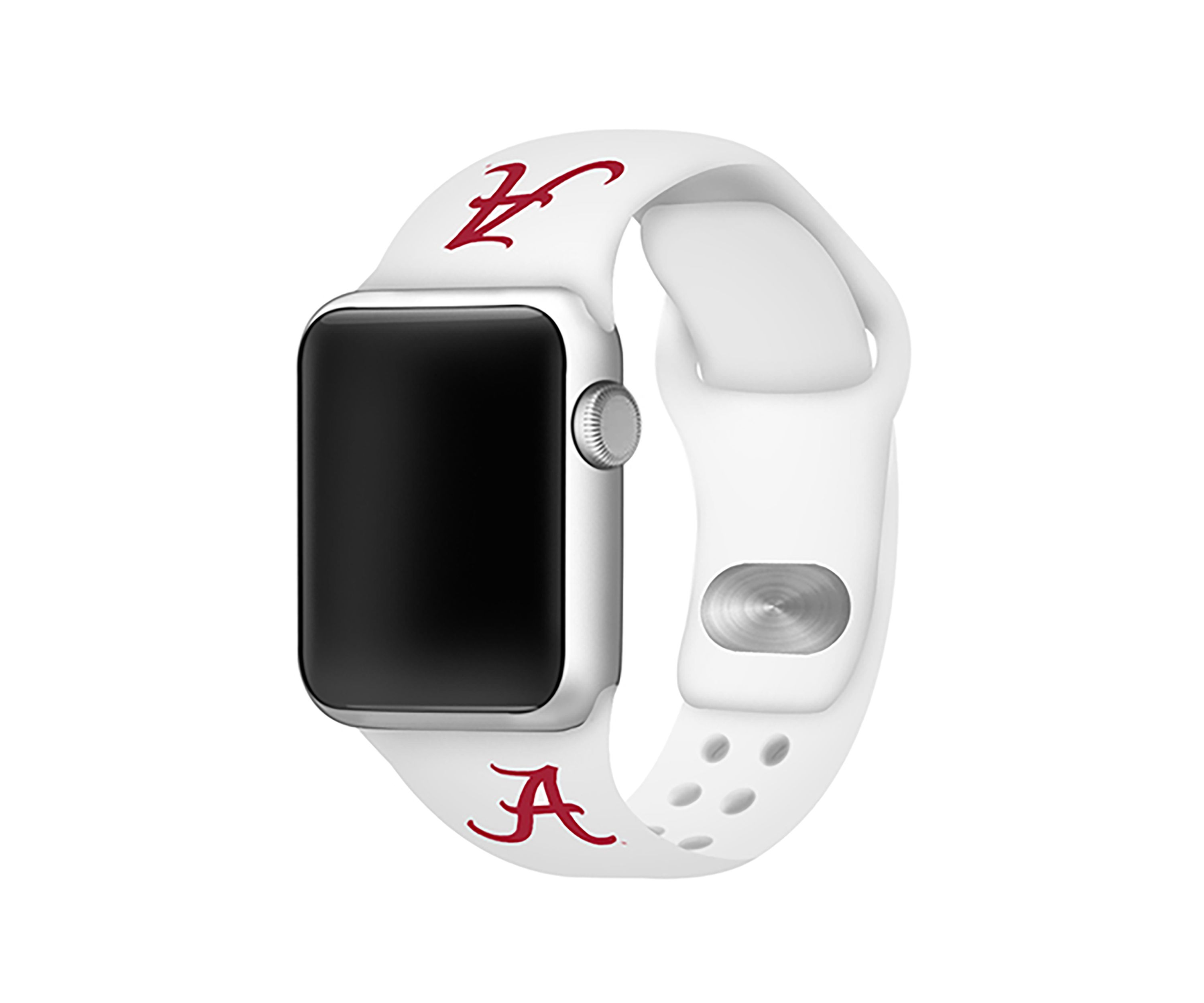 NCAA Alabama Crimson Tide Silicone Apple Watch Band 38 Millimeter
