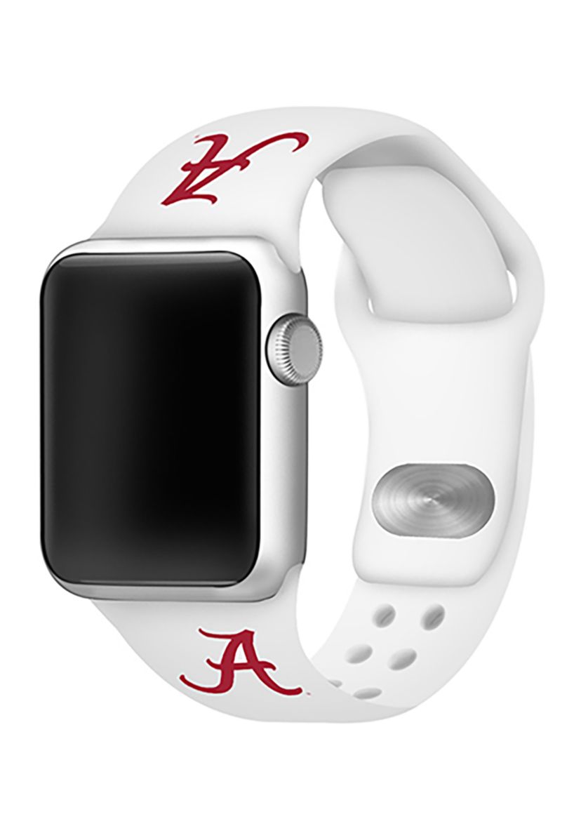 NCAA Alabama Crimson Tide Silicone Apple Watch Band 38 Millimeter