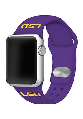 Affinity Bands Ncaa Lsu Tigers Silicone Apple Watch Band 38 Millimeter