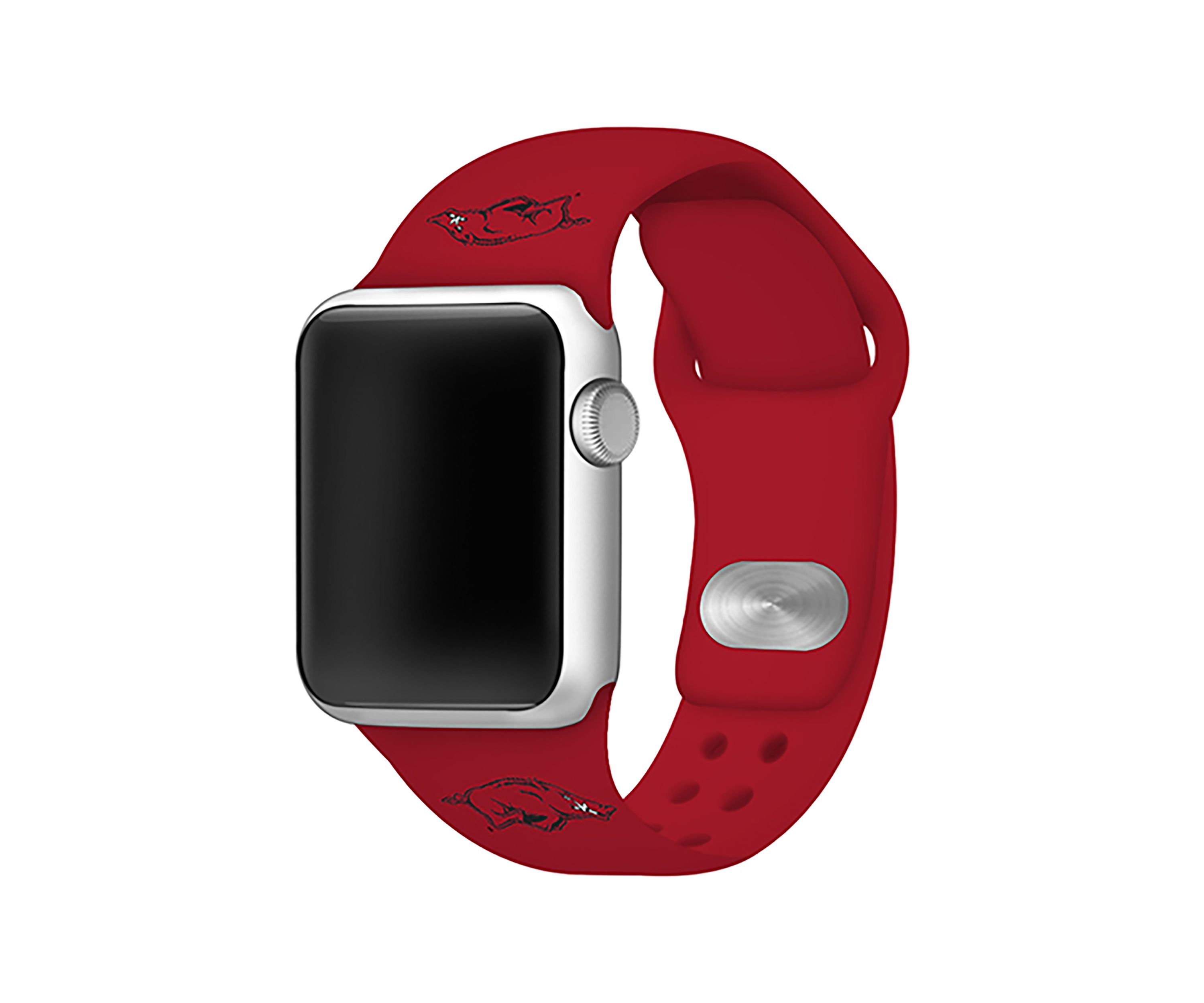 NCAA Arkansas Razorbacks Silicone Apple Watch Band