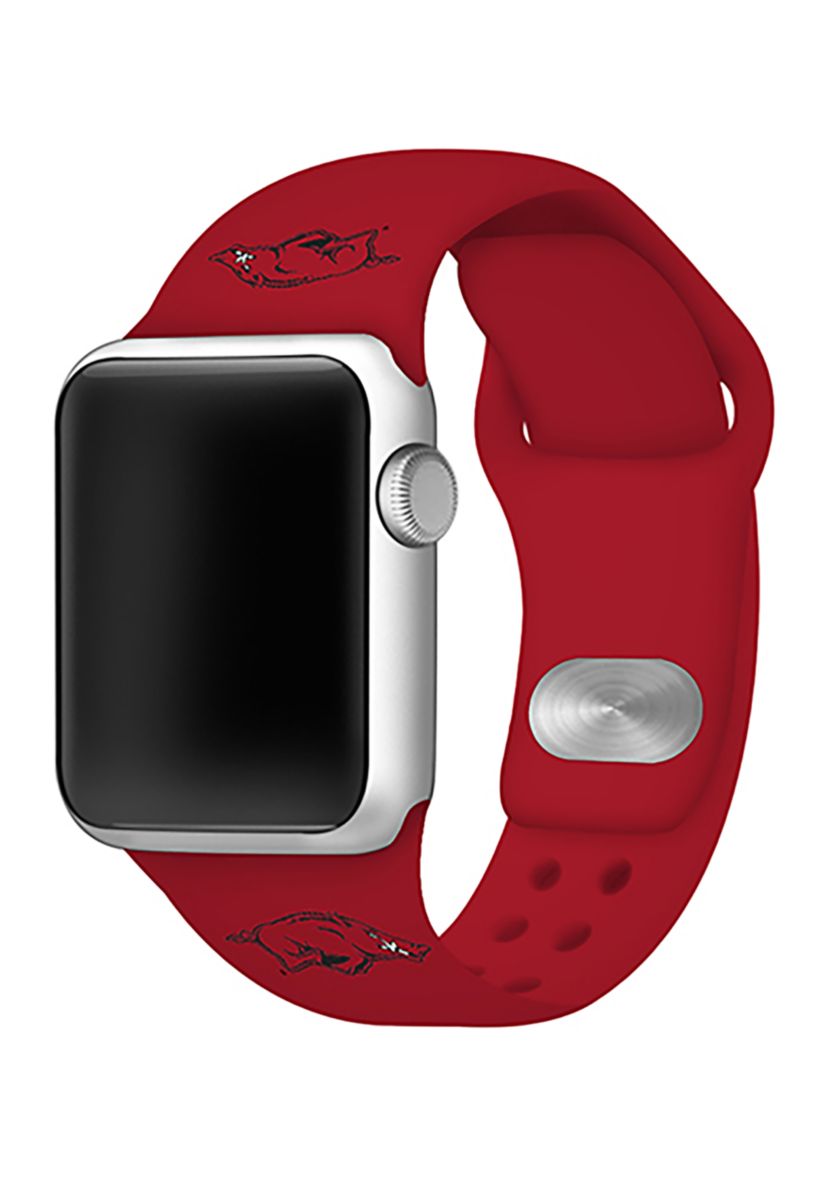 NCAA Arkansas Razorbacks Silicone Apple Watch Band