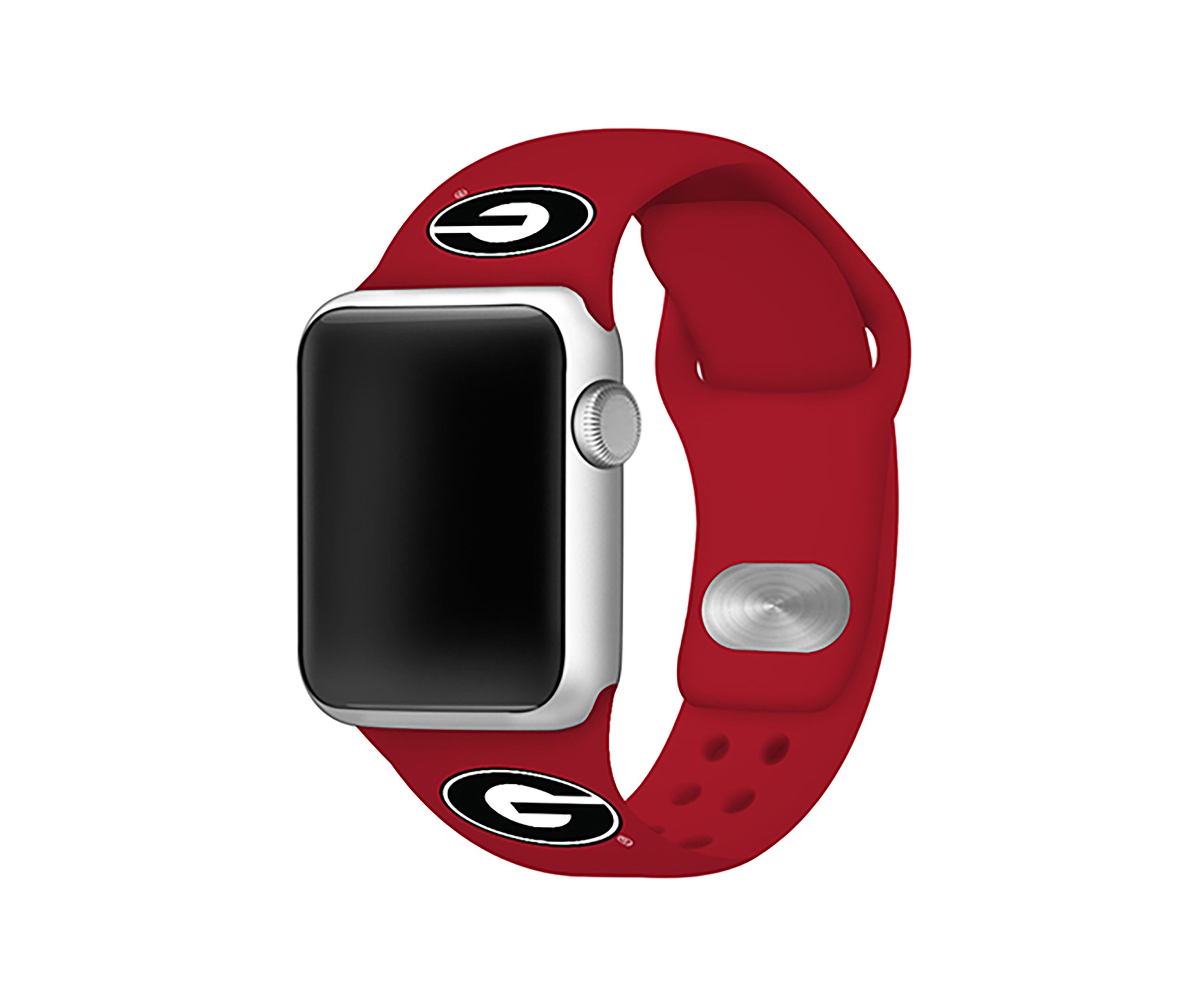 NCAA Georgia Bulldogs Silicone Apple Watch Band 38 Millimeter