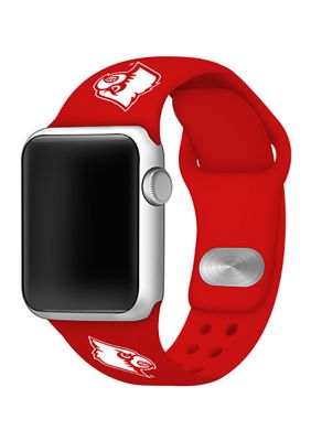 Affinity Bands Ncaa Louisville Cardinals Silicone Apple Watch Band 38 Millimeter