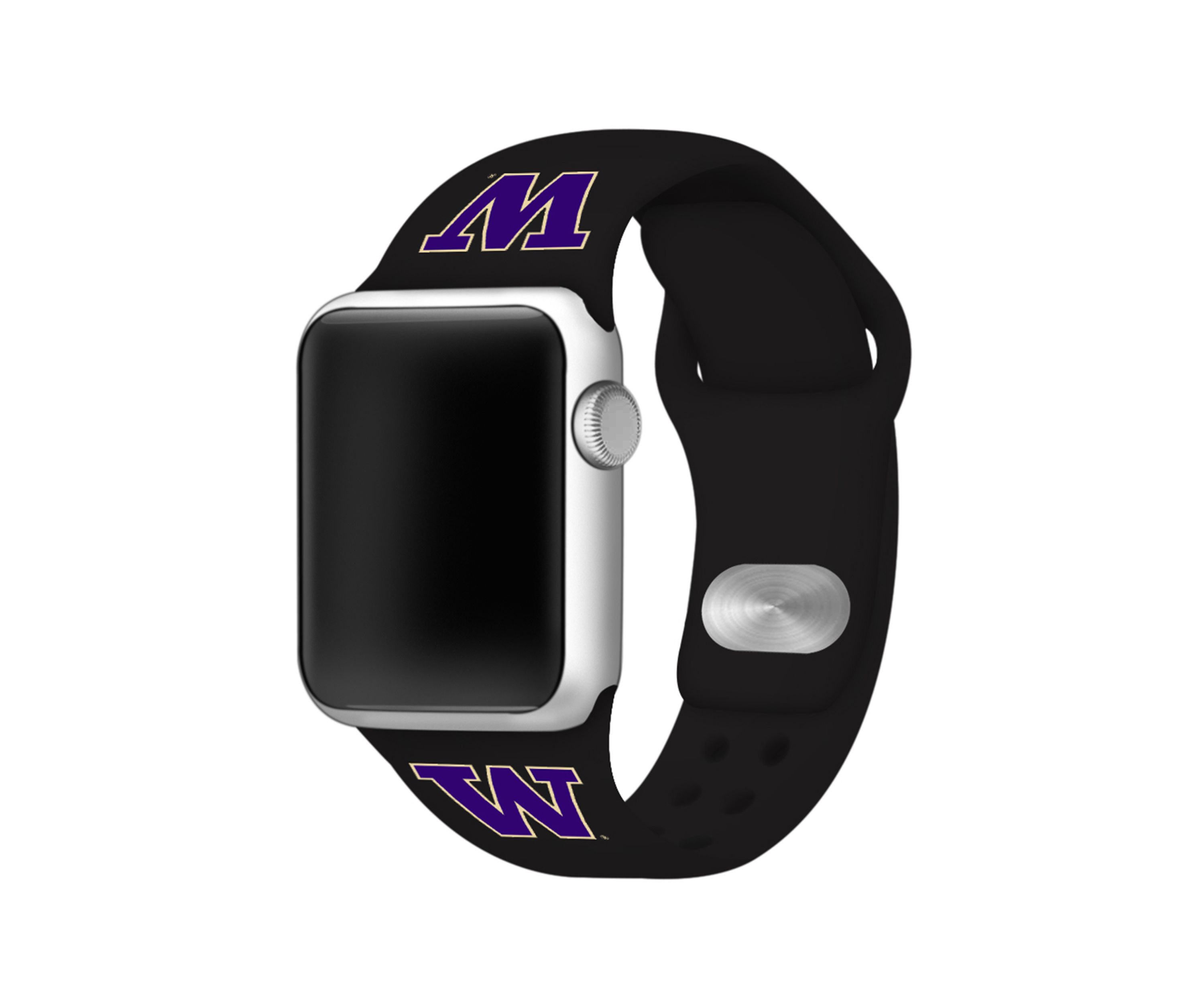 NCAA Washington Huskies Silicone Apple Watch Band 38 Millimeter