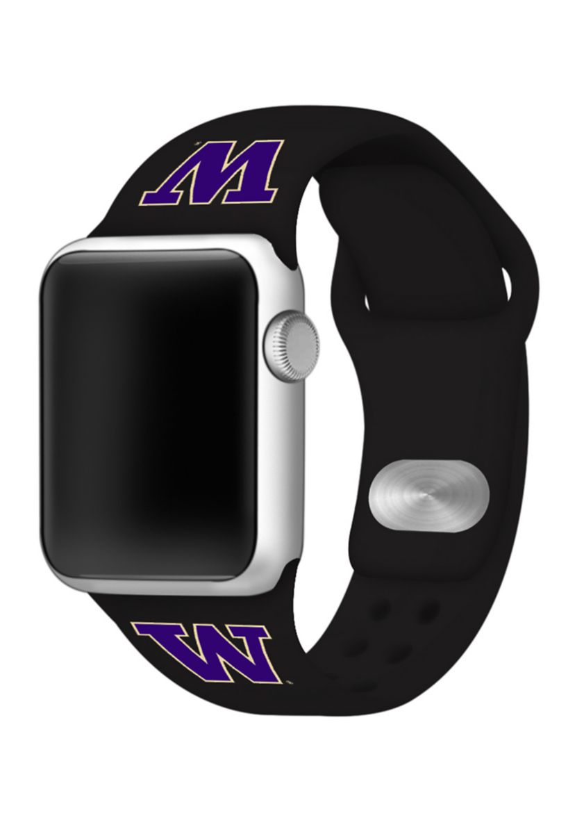 NCAA Washington Huskies Silicone Apple Watch Band 38 Millimeter