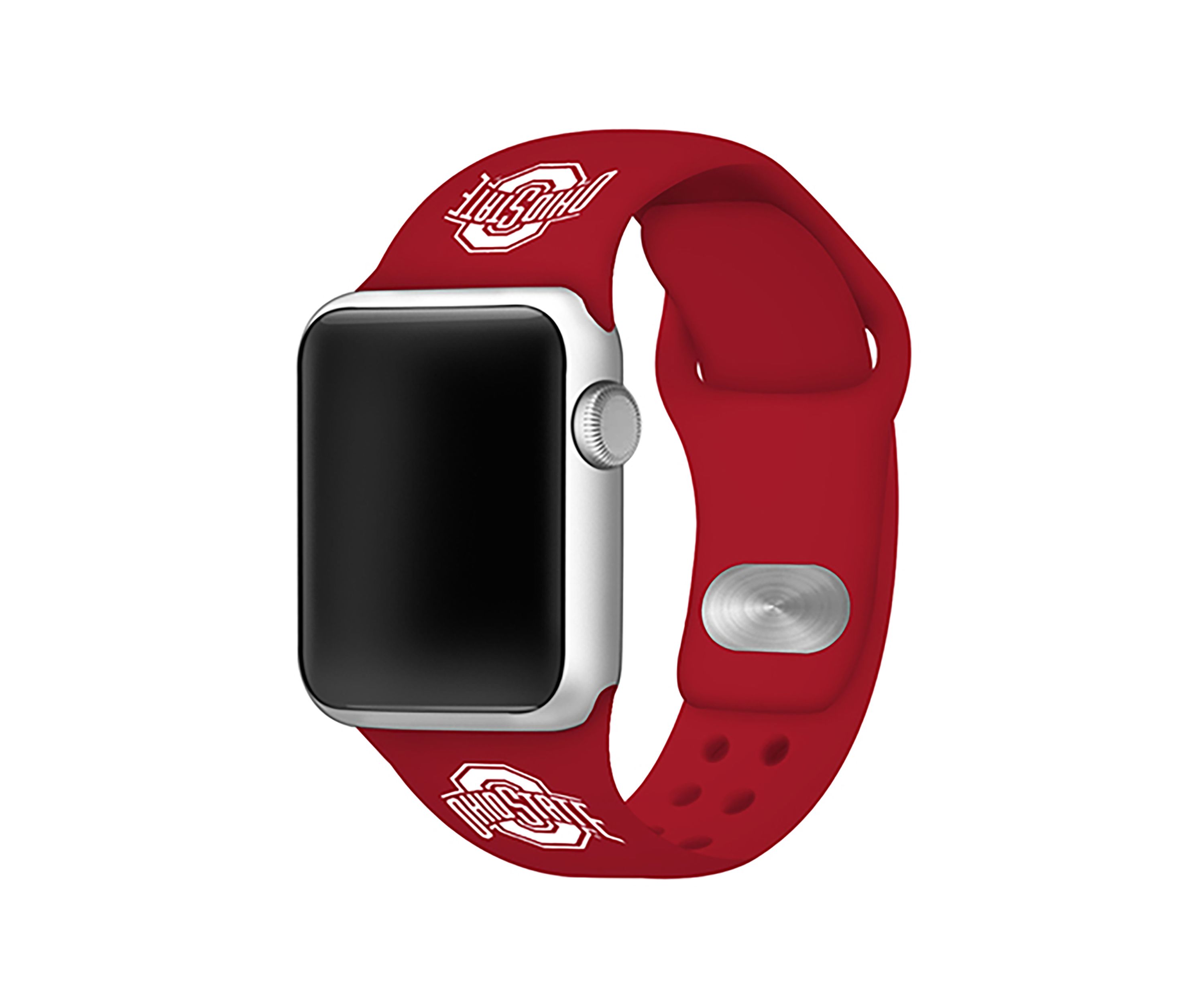 NCAA Ohio State Buckeyes Silicone Apple Watch Band 38 Millimeter