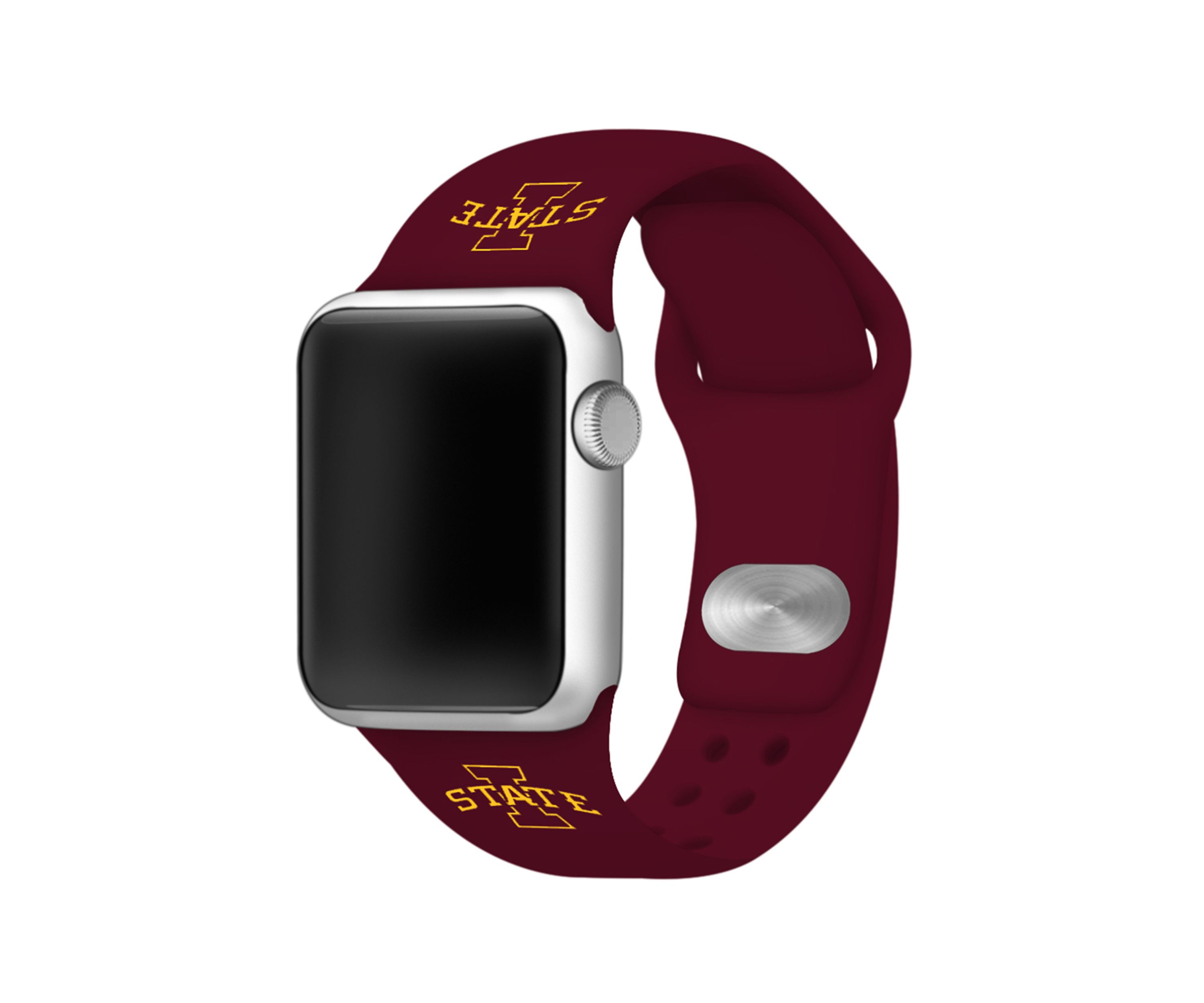 NCAA Iowa State Cyclones Silicone Apple Watch Band 38 Millimeter 