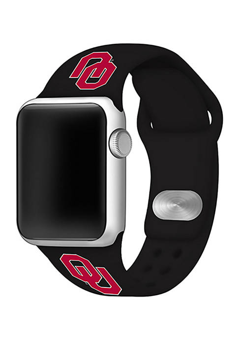 NCAA Oklahoma Sooners Silicone Apple Watch Band 38 Millimeter 