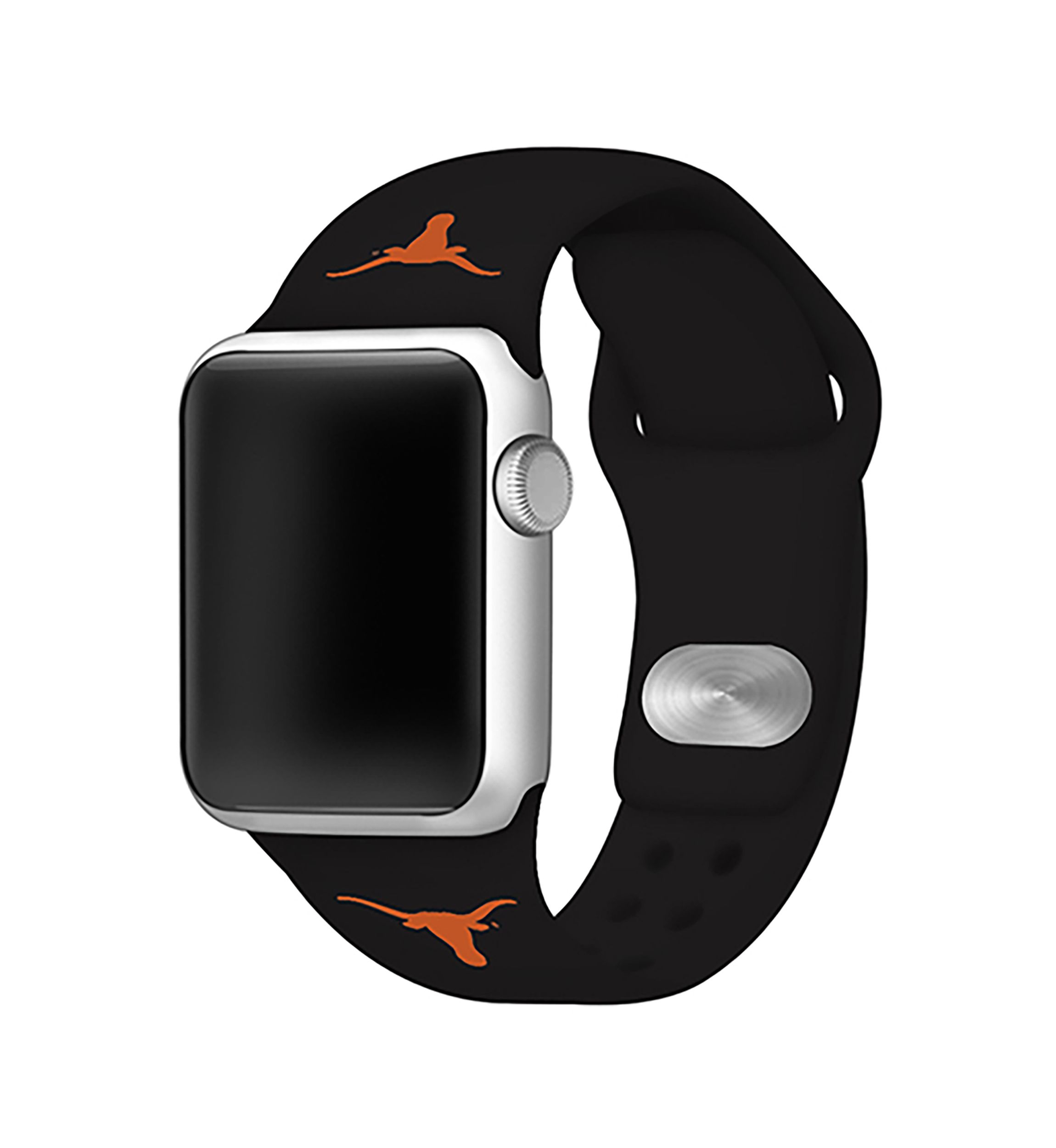 NCAA Texas Longhorns 38 Millimeter Silicone Apple Watch Band