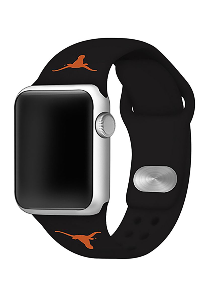 NCAA Texas Longhorns 38 Millimeter Silicone Apple Watch Band