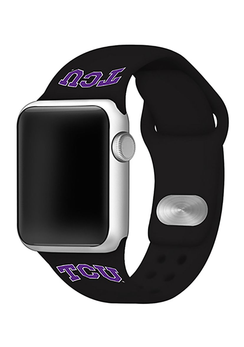 NCAA Texas Christian Horned Frogs 42 Millimeter Silicone Apple Watch Band