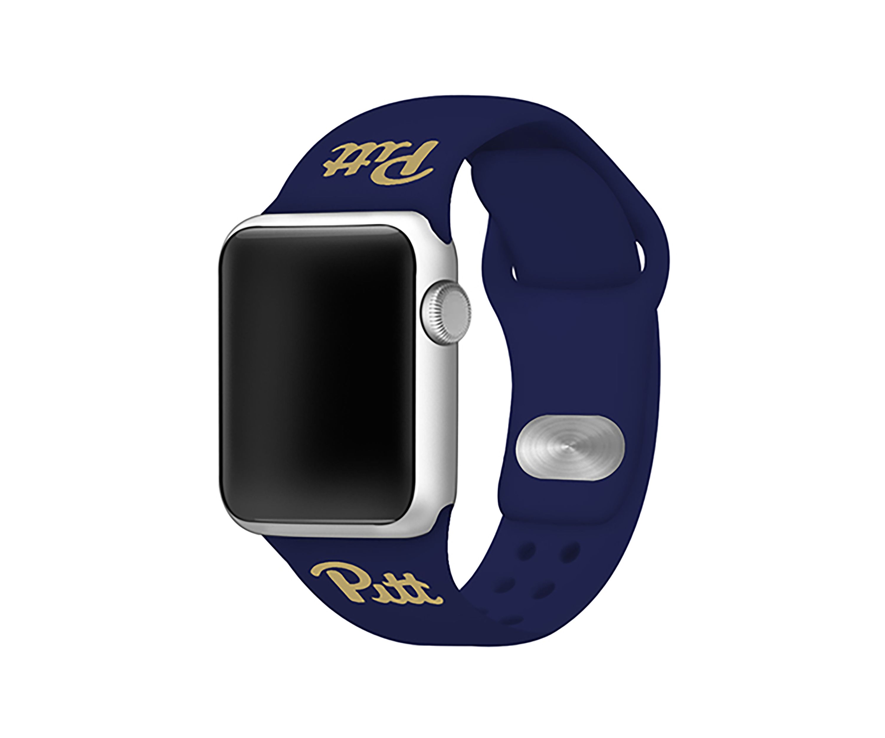NCAA Pittsburgh Panthers 42 Millimeter Silicone Apple Watch Band