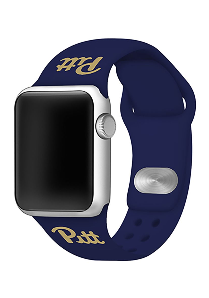 NCAA Pittsburgh Panthers 42 Millimeter Silicone Apple Watch Band