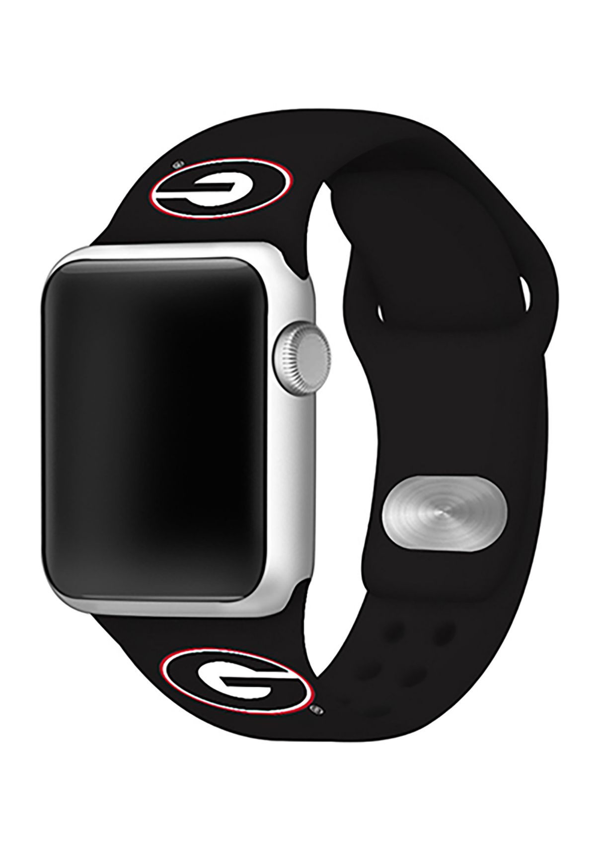 NCAA Georgia Bulldogs 42 Millimeter Silicone Apple Watch Band