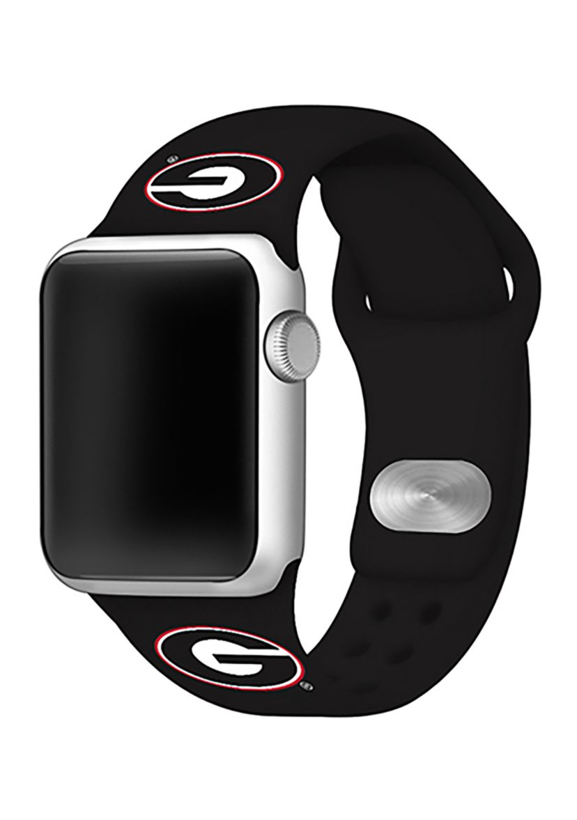NCAA Georgia Bulldogs 42 Millimeter Silicone Apple Watch Band