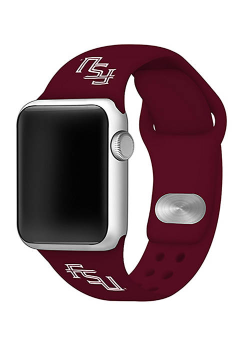 NCAA Florida State Seminoles Silicone 42 Millimeter Apple Watch Band 