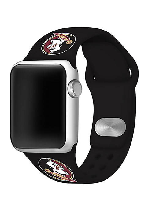 NCAA Florida State Seminoles Silicone 42 Millimeter Apple Watch Band 