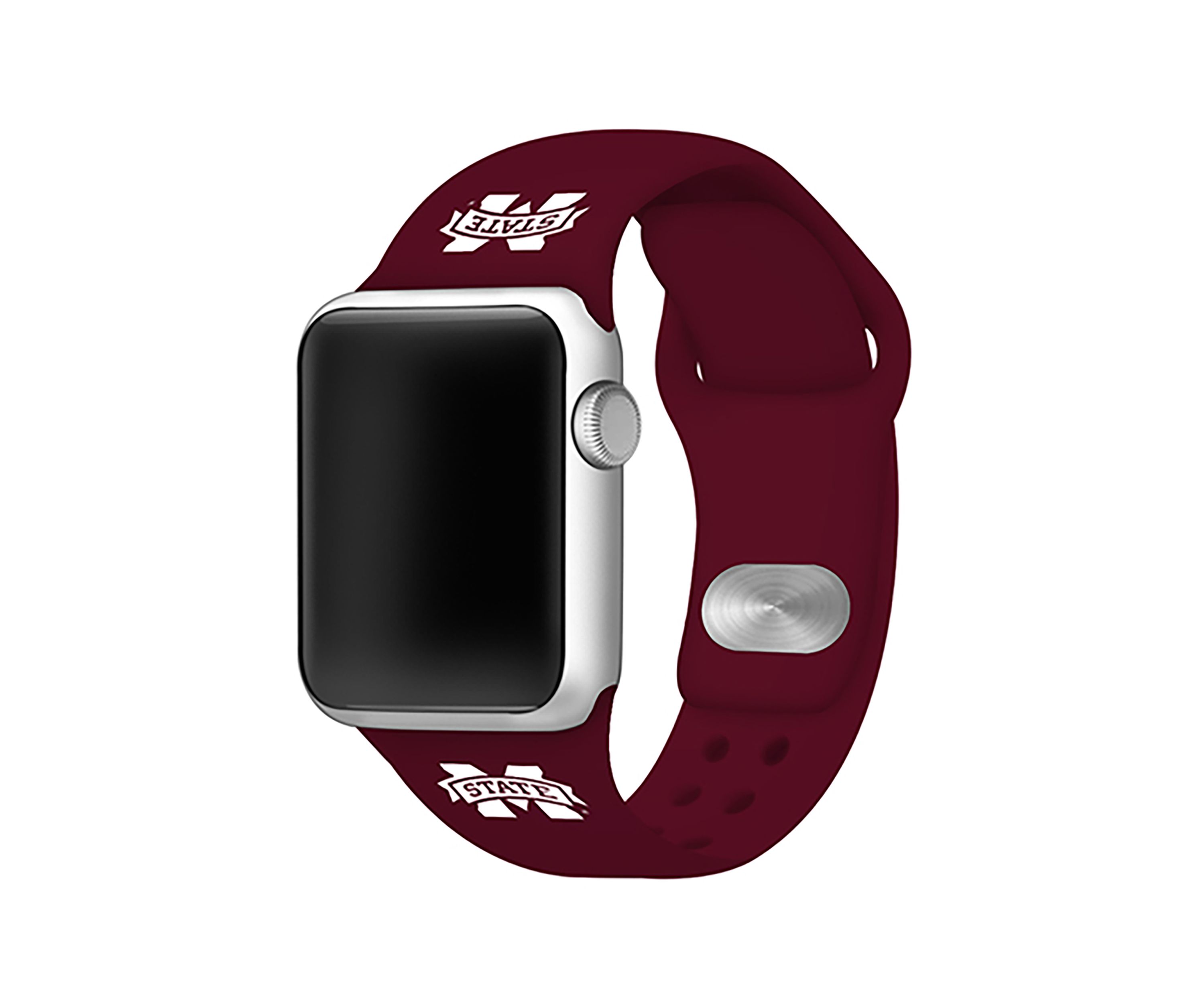 NCAA Mississippi State Bulldogs Silicone 42 Millimeter Apple Watch Band 