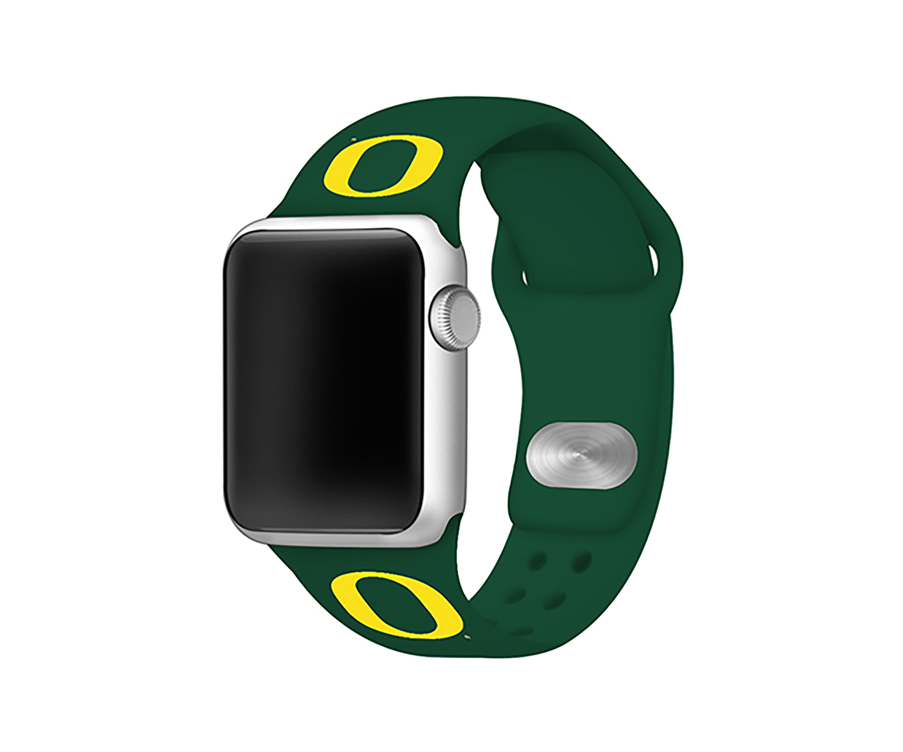 NCAA Oregon Ducks Silicone 42 Millimeter Apple Watch Band 