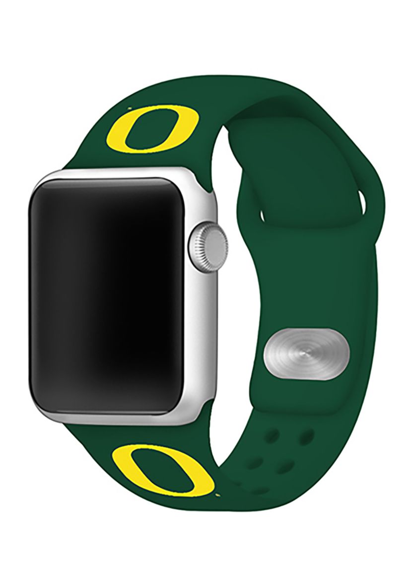NCAA Oregon Ducks Silicone 42 Millimeter Apple Watch Band 