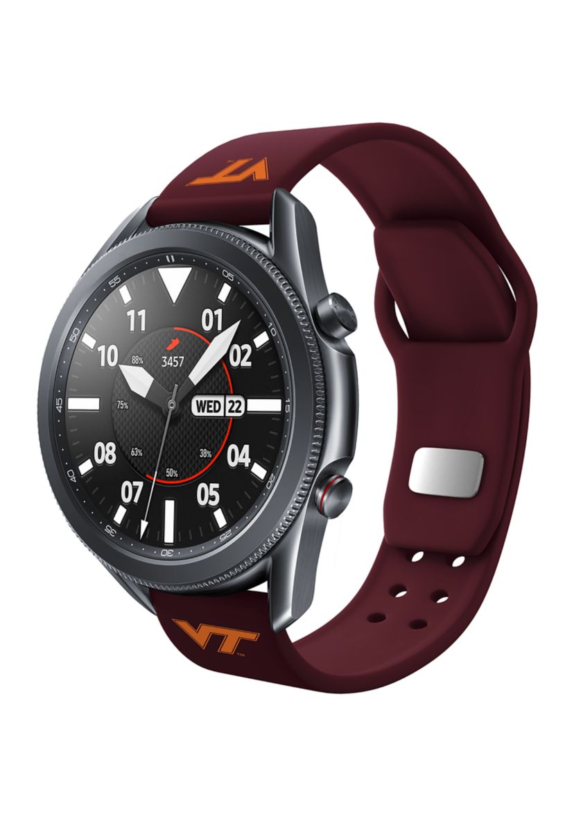 NCAA Virginia Tech Hokies 20 Millimeter Silicone Band Compatible with Samsung Watch