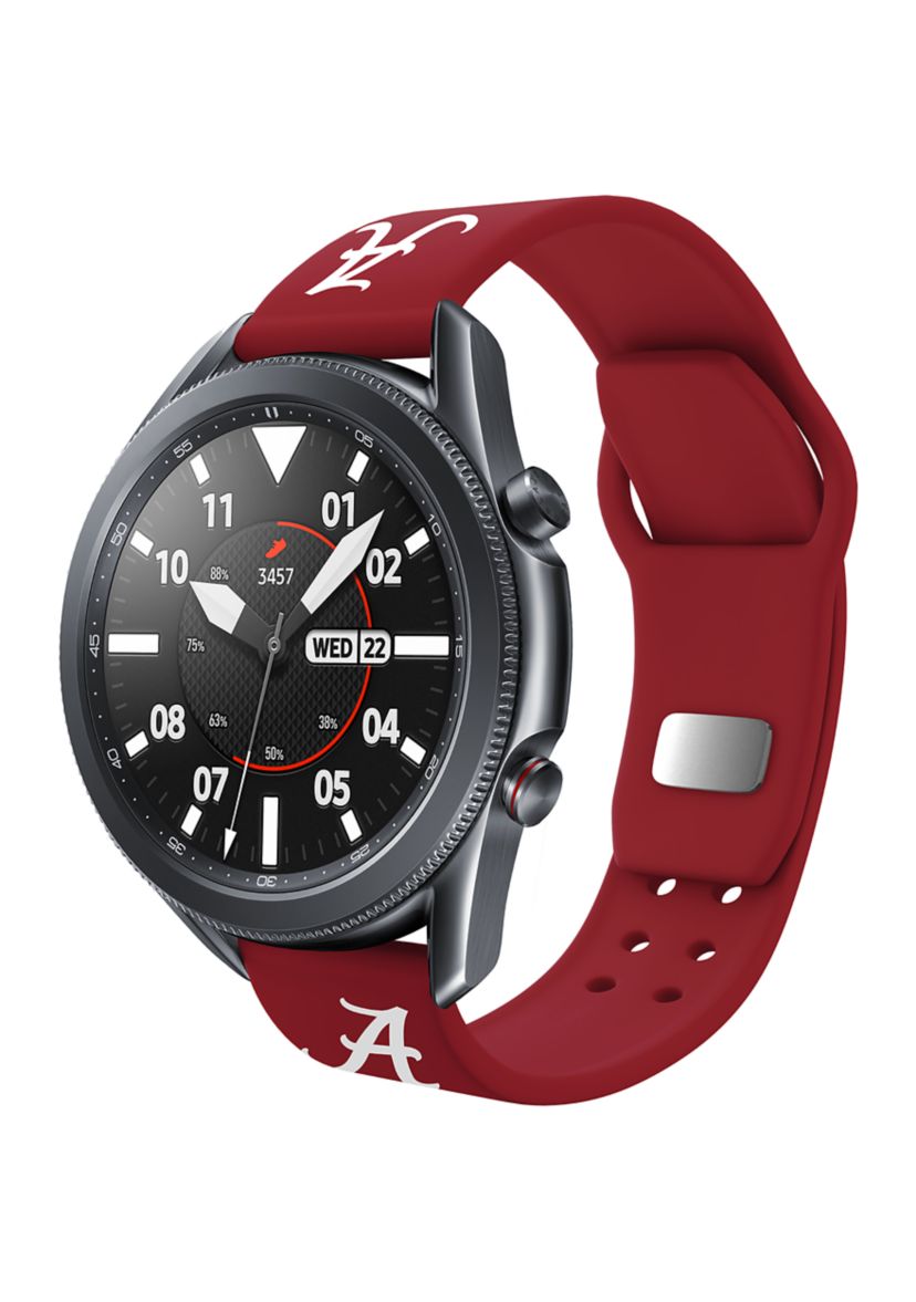 NCAA Alabama Crimson Tide 20 Millimeter Silicone Band Compatible with Samsung Watch