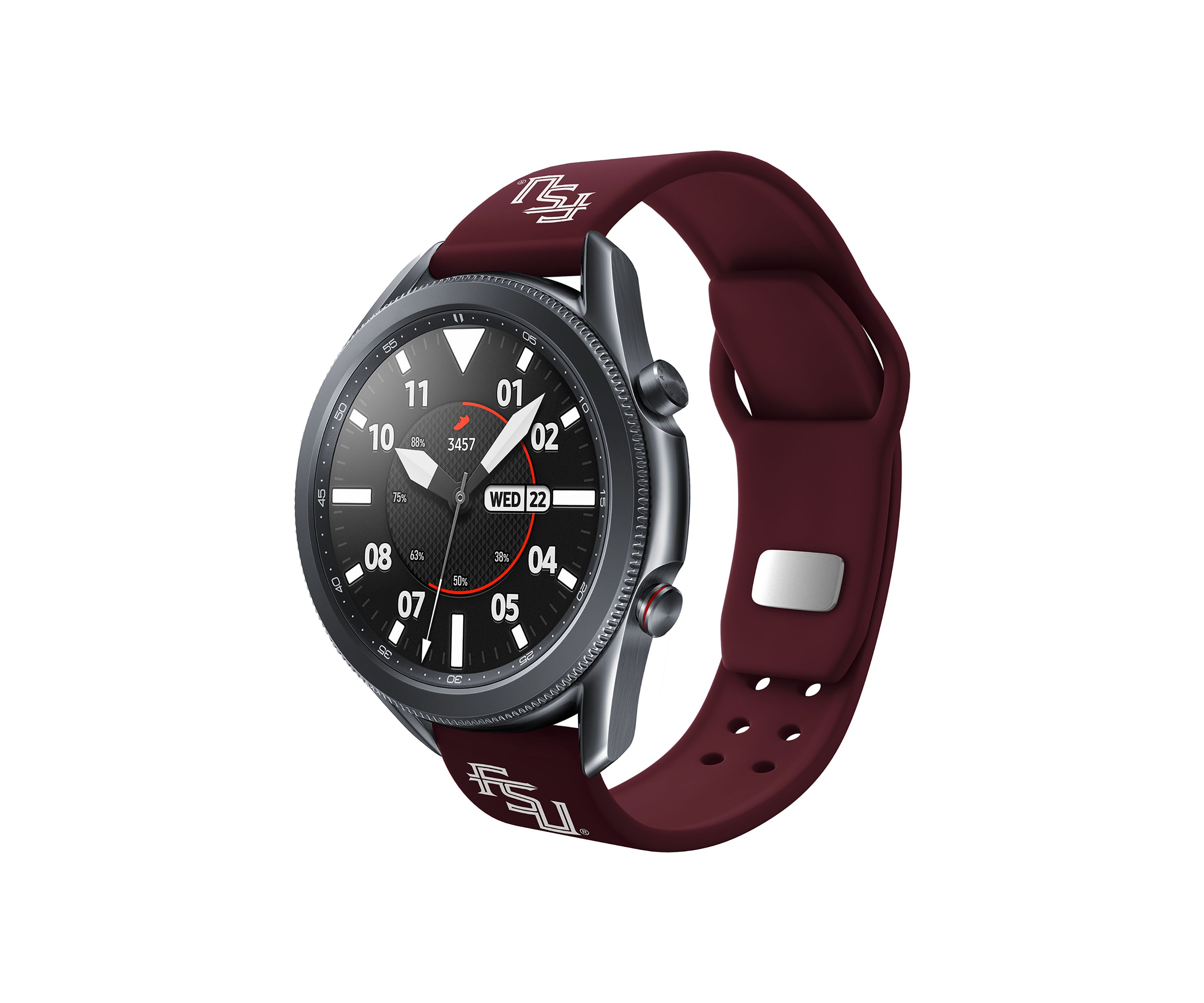 NCAA Florida State Seminoles 20 Millimeter Silicone Band Compatible with Samsung Watch