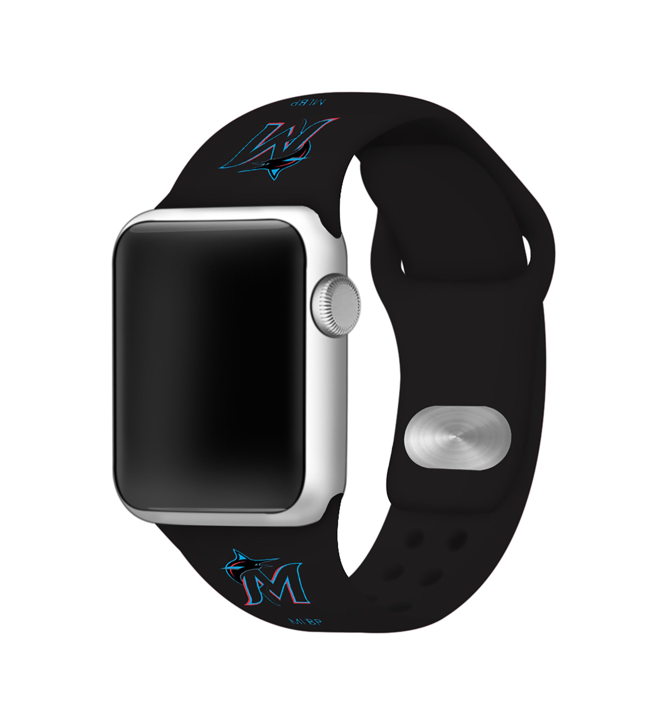 MLB Miami Marlins Silicone Apple Watch Band
