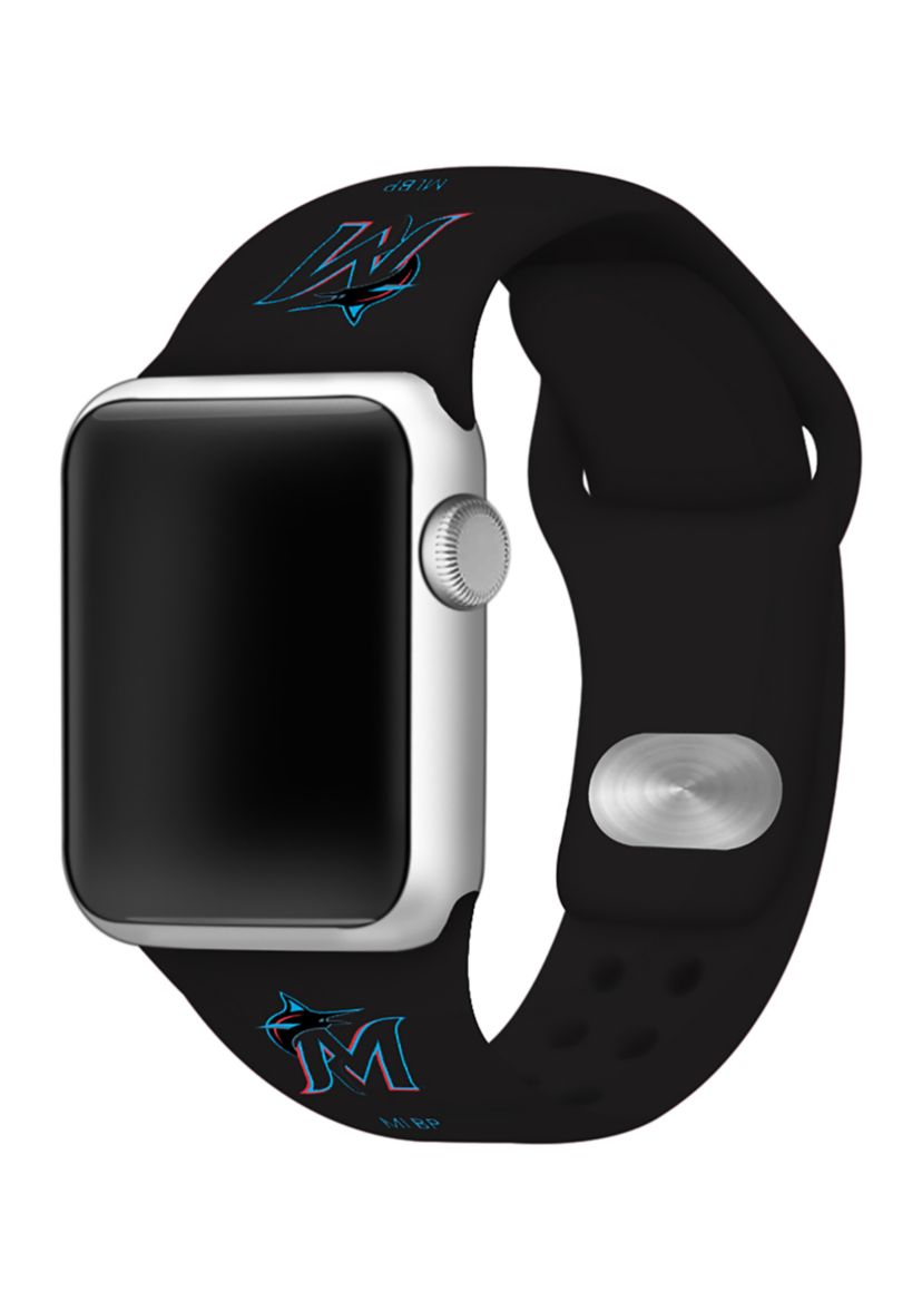 MLB Miami Marlins Silicone Apple Watch Band